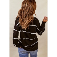 Azura Exchange Abstract Striped Long Sleeve Sweatshirt - XL thumbnail