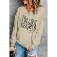 Azura Exchange Leopard Print Pullover Sweatshirt - S thumbnail