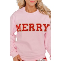 Azura Exchange MERRY Graphic Pullover Sweatshirt - M thumbnail