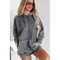 Azura Exchange Mineral Wash Kangaroo Pocket Hoodie - S thumbnail