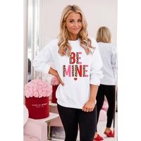 Azura Exchange Leopard Heart Print Long Sleeve Sweatshirt - M thumbnail
