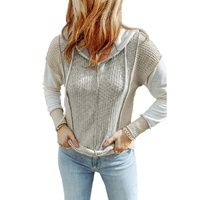 Azura Exchange Patchwork Knit Hoodie - M thumbnail
