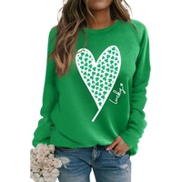 Azura Exchange Lucky Clover Heart Graphic Sweatshirt - S thumbnail