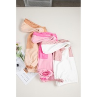 Pink Colorblock Patchwork Half Zip Oversized Sherpa Hoodie - S thumbnail
