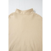 Smoke Gray Zip-up Stand Neck Kangaroo Pocket Sweatshirt - 2XL thumbnail
