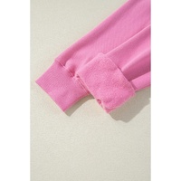 Bonbon Solid Color Fleece Lined Drawstring Hoodie with Pocket - 2XL thumbnail