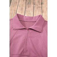 Valerian Quarter Zip Stand Neck Kangaroo Pocket Sweatshirt - L thumbnail