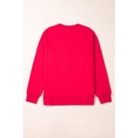 Fiery Red Christmas Santa Baby Tinsel Graphic Sweatshirt - XL thumbnail