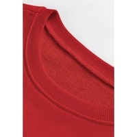 Red Heat Transfer HOLLY JOLLY Printing Christmas Pullover Sweatshirt - M thumbnail