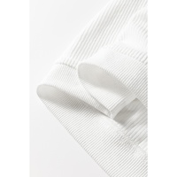 White JOY to the world Ribbed Crewneck Pullover Sweatshirt - L thumbnail