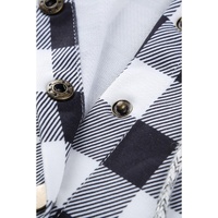 Azura Exchange Plaid Hoodie with Pocket Detailing - M thumbnail