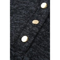 Azura Exchange Button Snap Neck Pullover Hoodie - M thumbnail
