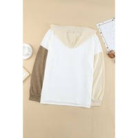 Azura Exchange Colorblock V Neck Long Sleeve Hoodie - L thumbnail