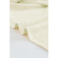 Beige Solid Color Open-Front Buttons Cardigan - M thumbnail