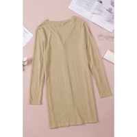 Solid Color Open-Front Buttons Cardigan - M thumbnail