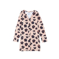 Leopard Printed Open Front Cardigan - L thumbnail