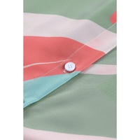 Azura Exchange Abstract Print Cuffed Sleeve Shirt - M thumbnail