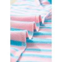 Pink Stripe Round Neck Tank Top - L thumbnail