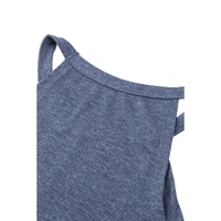 Azura Exchange Blue Solid Color Crew Neck Tank Top - 2XL thumbnail