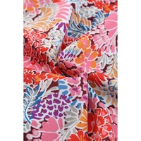 Multicolor Floral Print Relaxed Tank Top - 2XL thumbnail