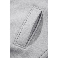 Gray Solid Exposed Seams Hoodie and Joggers Activewear Set - 2XL thumbnail