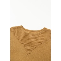 Two-Tone Chevron Pullover Sweater - L thumbnail