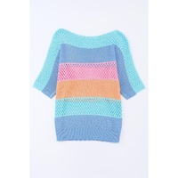 Azura Exchange Colorblock Striped Knitted Top - XL thumbnail