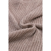 Gray Slouchy Dolman Sleeve High Low Sweater - S thumbnail