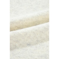 White Contrast Stitch Detail Ribbed Trim Sweater - XL thumbnail