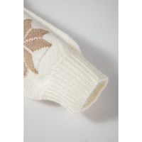 White Snowflake Christmas Tunic Sweater - L thumbnail