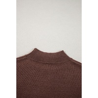 Coffee Western Howdy Boot Graphic High Neck Sweater - L thumbnail