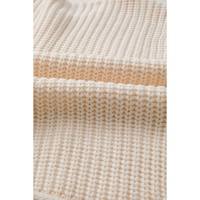White Solid Textured Knit Side Pockets Buttoned Sweater Vest - XL thumbnail