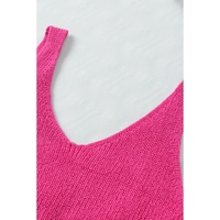 Rose Cropped Woolen Knit Vest - L thumbnail