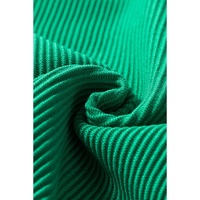 Dark Green Ribbed Criss Cross Halter Neck Sheath Sweater Tank Top - M thumbnail
