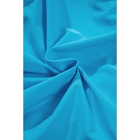 Light Blue Crossover Colorblock Cutout One Piece Swimsuit - L thumbnail