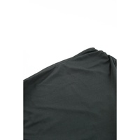 Black One-shoulder Short Sleeve Ruched Bodycon Dress - M thumbnail