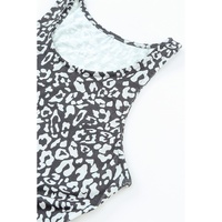 Azura Exchange Gray Leopard Print Pocketed Sleeveless Maxi Dress - M thumbnail