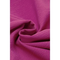 Rose Red Solid Color Ruffled Straps Smocked Ruched Maxi Dress - M thumbnail