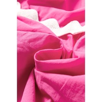 Bonbon Ric Rac Trim Short Puff Sleeve Flowy Midi Dress - L thumbnail