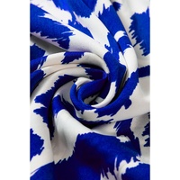 Blue Western Abstract Geometric Printed Maxi Dress - S thumbnail