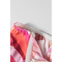 Rose Floral High Low Bandeau Vacay Dress - L thumbnail