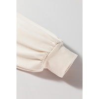 Beige Plaid Patchwork High Waist Sweatshirt Mini Dress - XL thumbnail