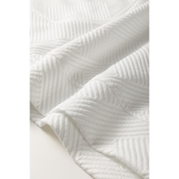 White Textured Half Zip Collared Cap Sleeve Mini Dress - M thumbnail