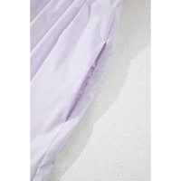 Multicolour Colorblock Self-tie Straps High Waist Flowy Maxi Dress with Pockets - M thumbnail