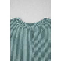 Canton Corded Ruffle Sleeve Crew Neck Shift Dress - S thumbnail