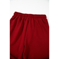 Red Dahlia Textured Loose Fit T Shirt and Drawstring Pants Set - S thumbnail