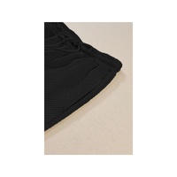Black Ultra Loose Textured 2pcs Slouchy Outfit - L thumbnail