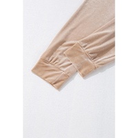 Parchment Velvet Zipped Top and Joggers Two Piece Set - L thumbnail