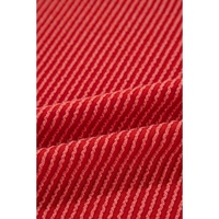 Fiery Red JOLLY Corded Long Sleeve Top and Pockets Pants Set - M thumbnail
