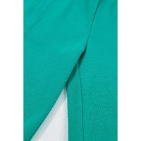 Solid Color Pullover Top and Cargo Pants Set - M thumbnail